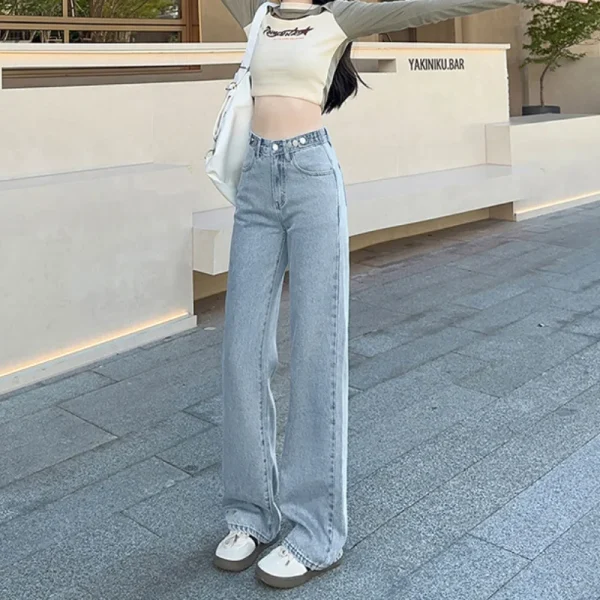 Jeans women spring summer 2024 new explosive horseshoe pants high-waisted skinny American stretch tight micro flare pants